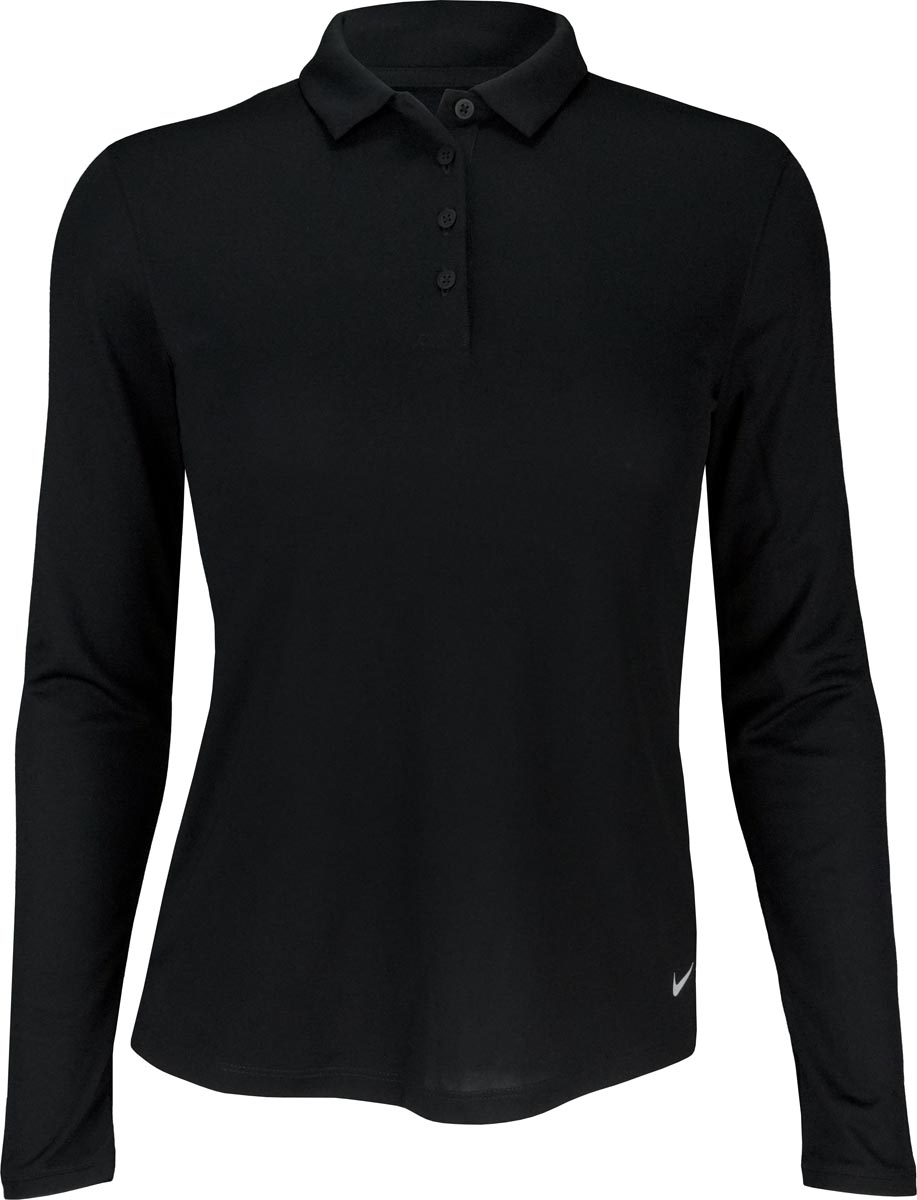 Nike Women s Dri Fit Victory Long Sleeve Golf Polo XL Black White